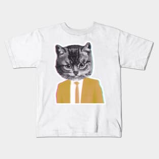 Humanized formal Cat Kids T-Shirt